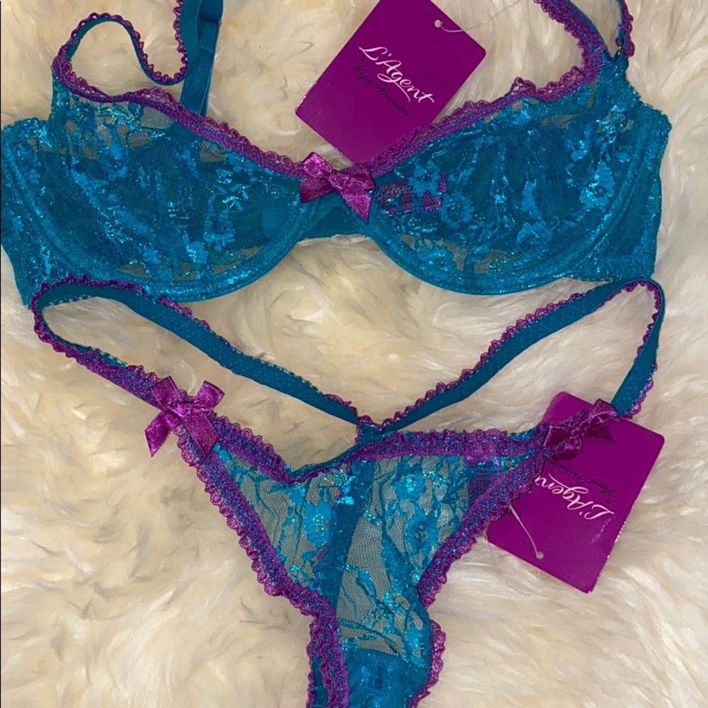Agent provocateur L’agent Monica set peacock blue